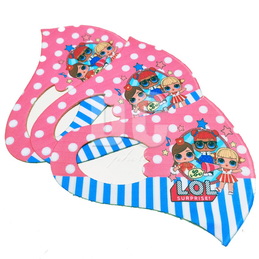 Masker Anak Scuba Premium Motif LOL Unicorn Stripe Frozen Tsum tsum (Bisa Pilih Motif)