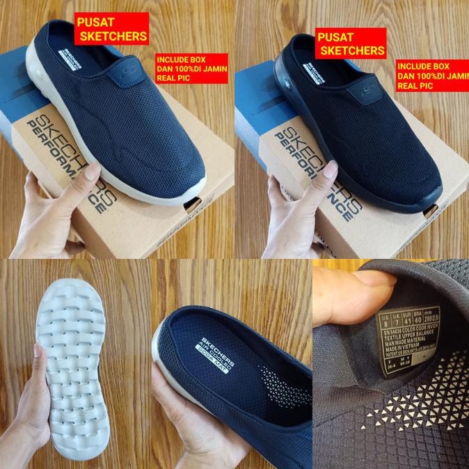 Trending Slip On Pria Formal⚫ Skechers/Sketchers/Skechers Go Walk Max Talent Slide Made In Vietnam