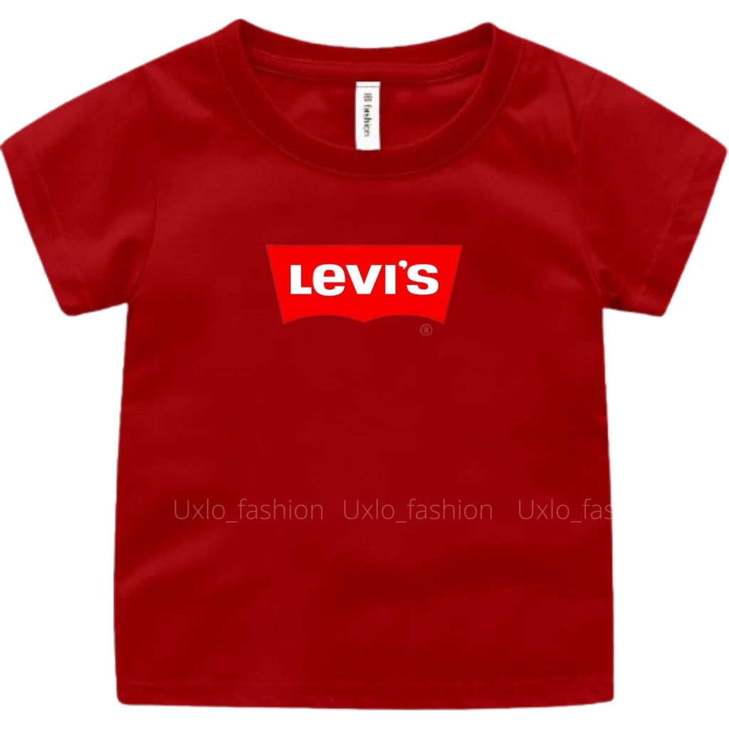 BAJU KAOS ANAK PEREMPUAN DAN LAKI LKI MURAH UMUR 1 2 3 4 5 6 7 8 9 TAHUN MOTIF L3V1S TULISAN UXLO FASHION