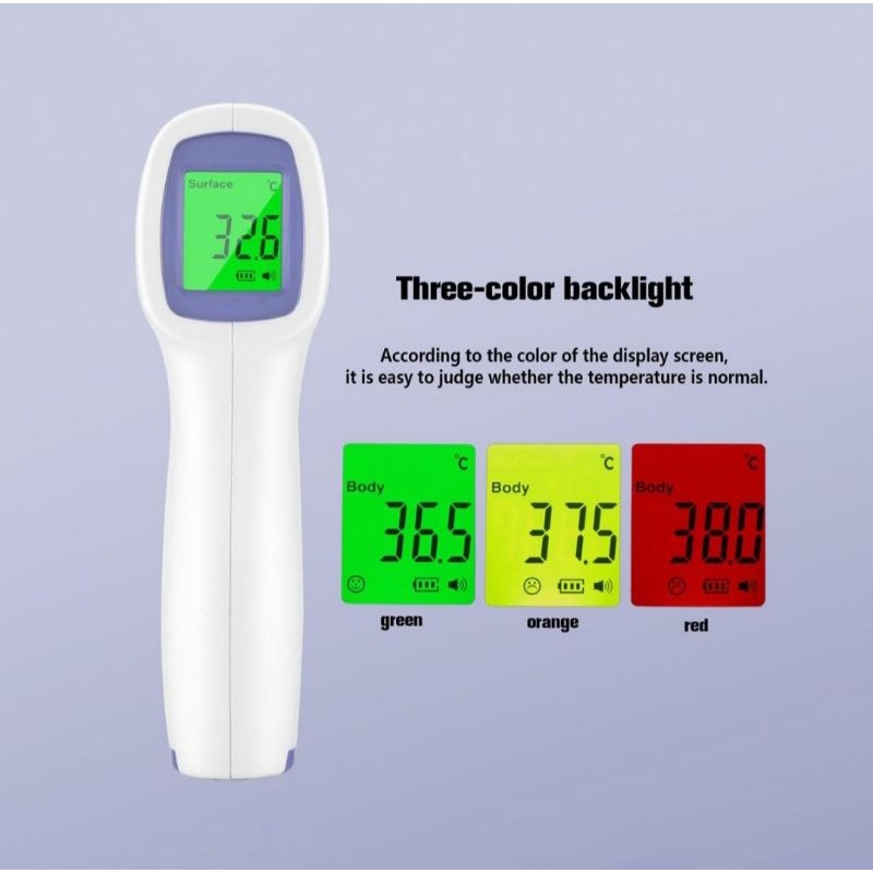 Thermometer Gun Digital Tubuh dan Benda