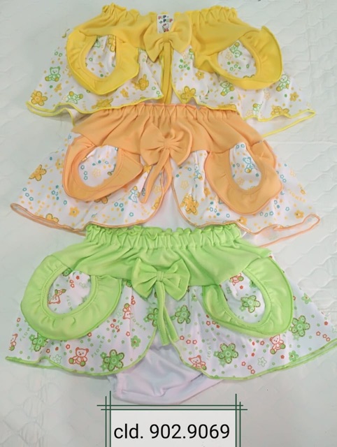 Celana dalam rok isi 3pcs anak perempuan 1-2 tahun katun halus warna / rok bayi cewek