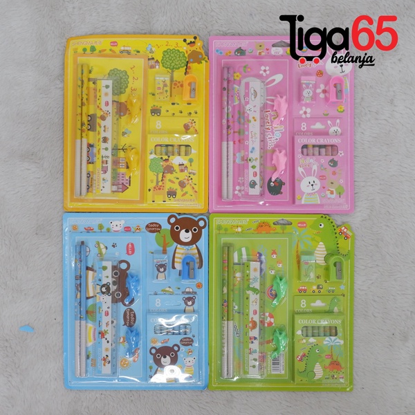 365 STATIONERY SET #40988 Buku &amp; Alat Tulis Anak / Karakter Fancy Gambar Lucu