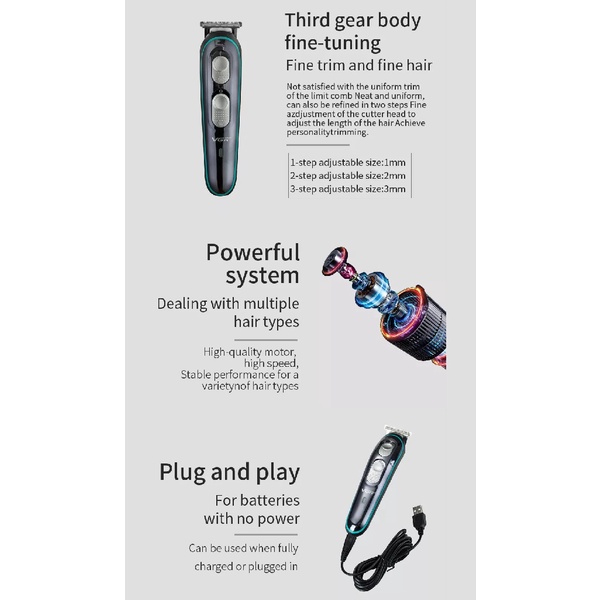 VOYAGER VGR V-055 - Professional Electric Hair Trimmer - Alat Pencukur Rambut Elektrik Terbaru dari VOYAGER