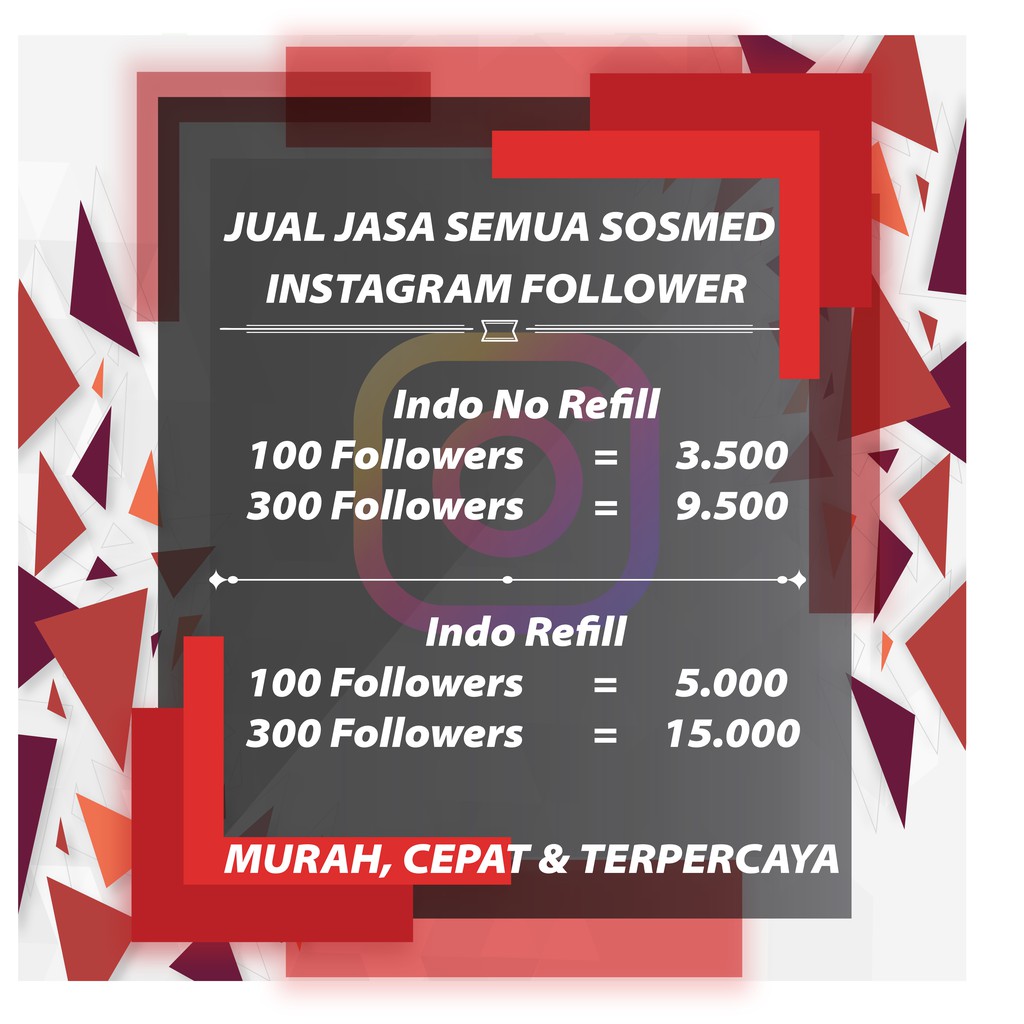 FOLLOWER INSTAGRAM INDO REAL PERMANEN MURAH