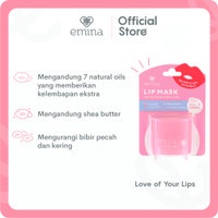 Emina Lip Mask Sleeping Mask Watercolor Lip Serum Lip Mask Lip Serum Perawatan Bibir BPOM (Valensia)