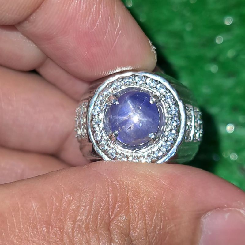 Batu PermataNatural Star Blue Sapphire NH