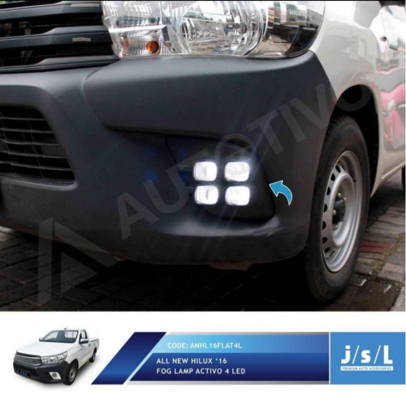 lampu kabut Toyota all new Hilux/ foglamp activo 4led jsl