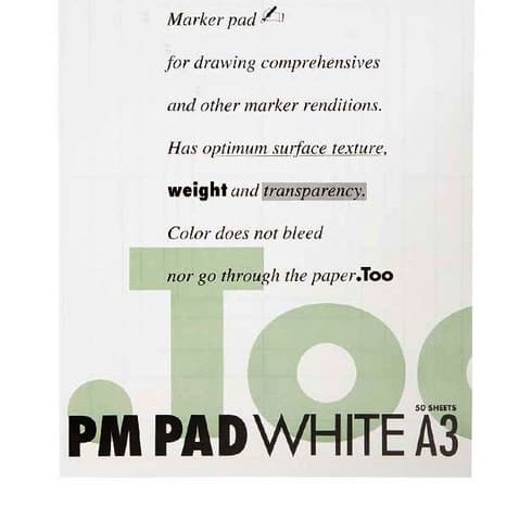

COPIC PM MARKER PAD A3 50SHEETS WHITE