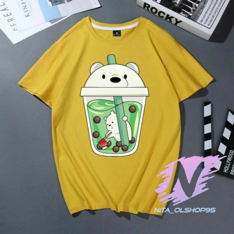 kaos anak animasi Boba we bare bears