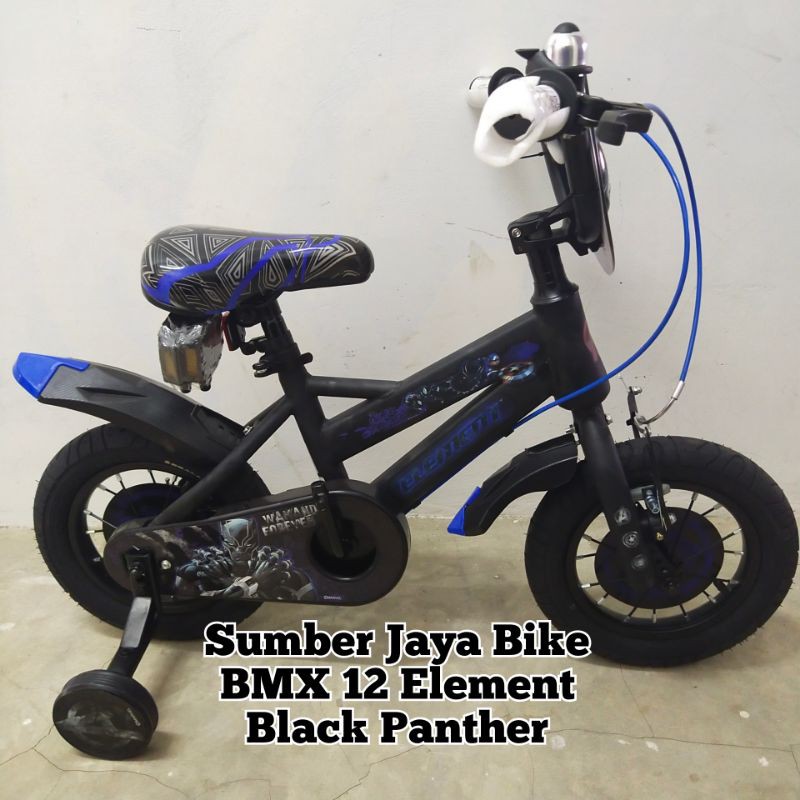 Sepeda Anak BMX 12 Inch Element BLACK PANTHER