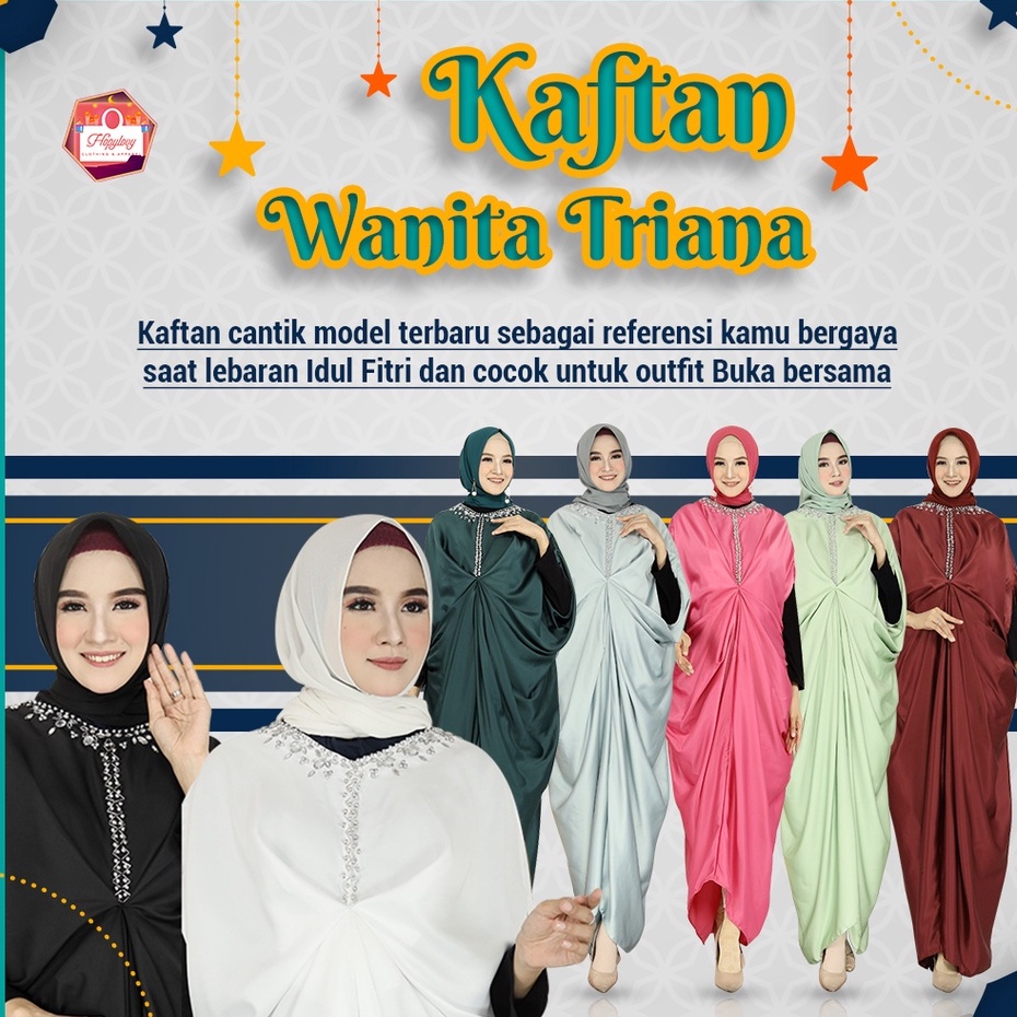 HOPYLOVY - Kaftan Wanita Muslim Model Kalong Bahan Velvet Roberto Triana