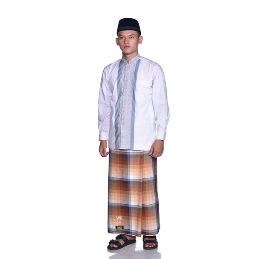 SARUNG BHS GOLD CLASSIC MOTIF TMUMPAL KEMBANG MINAHASA VARIAN WARNA KREM