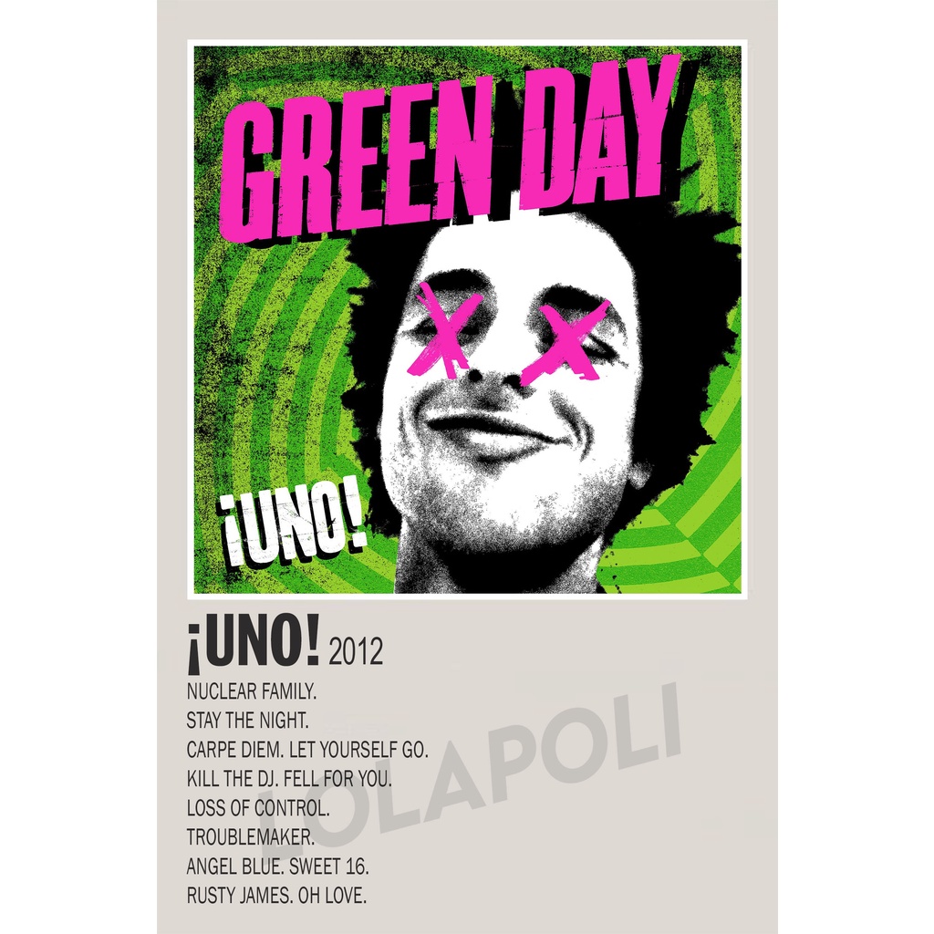 Poster Cover Album Uno - Green Day