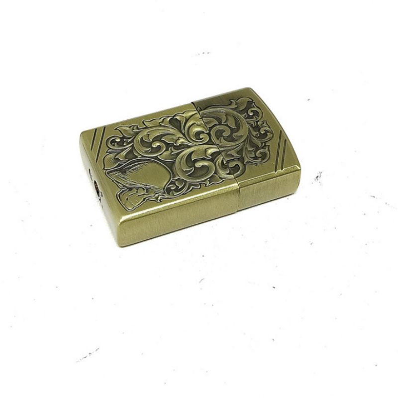 korek api zippo gas motif Ukir/korek api zippo