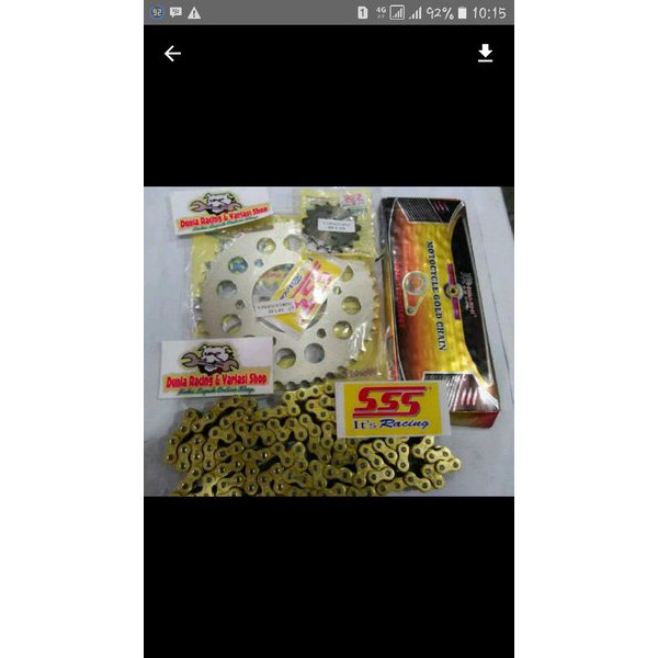 Turun Harga !!     Gear SSS CB150R-CBR150R-All new CB150R-Verza-Megapro-Tiger-GL pro dll.Gear sss