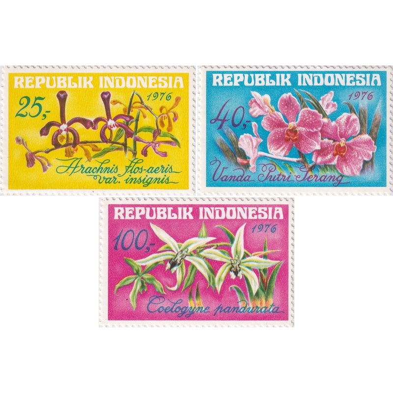 

Prangko Indonesia 1976 - Orchids