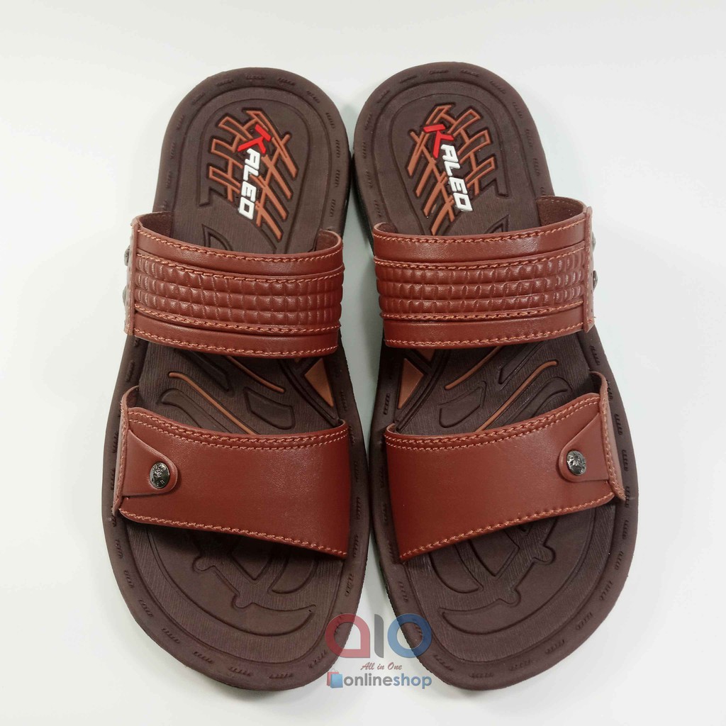 Kaleo Sandal Slop Cowok 39 - 42 Ban 2 Sendal Casual Pria Dewasa Laki KLO 28 Bahan Kulit Sintetis