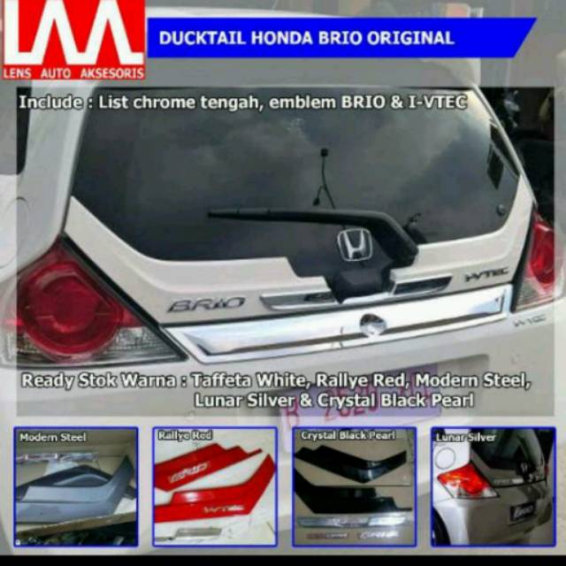 Ducktail Honda brio