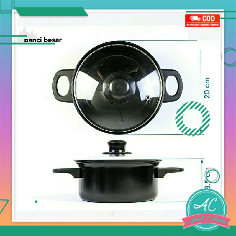 Set panci masak 13 pcs cookware set Panci Set Spatula Teflon Anti Lengket lengkap