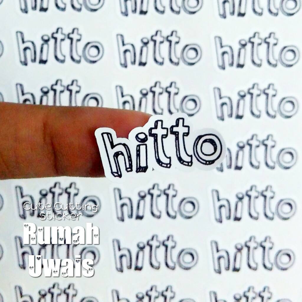 

Sticker nama waterproof rumah uwais