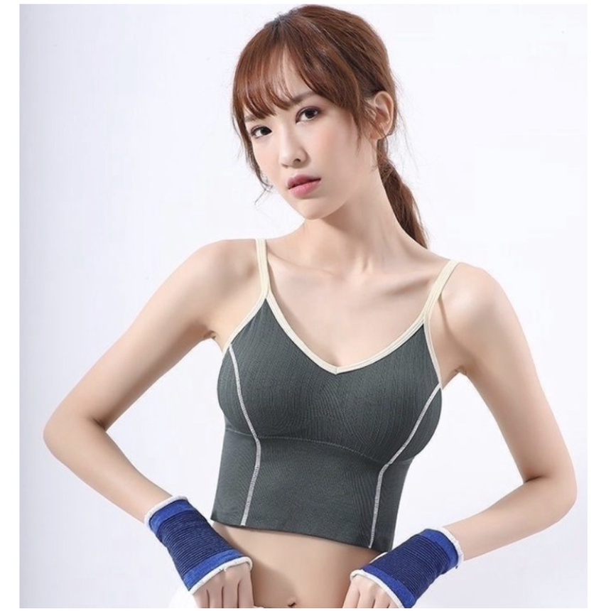 SPORT BRA GYM BRA FASHION OLAHRAGA PUSH UP WANITA TANPA KAWAT SEXY IMPORT