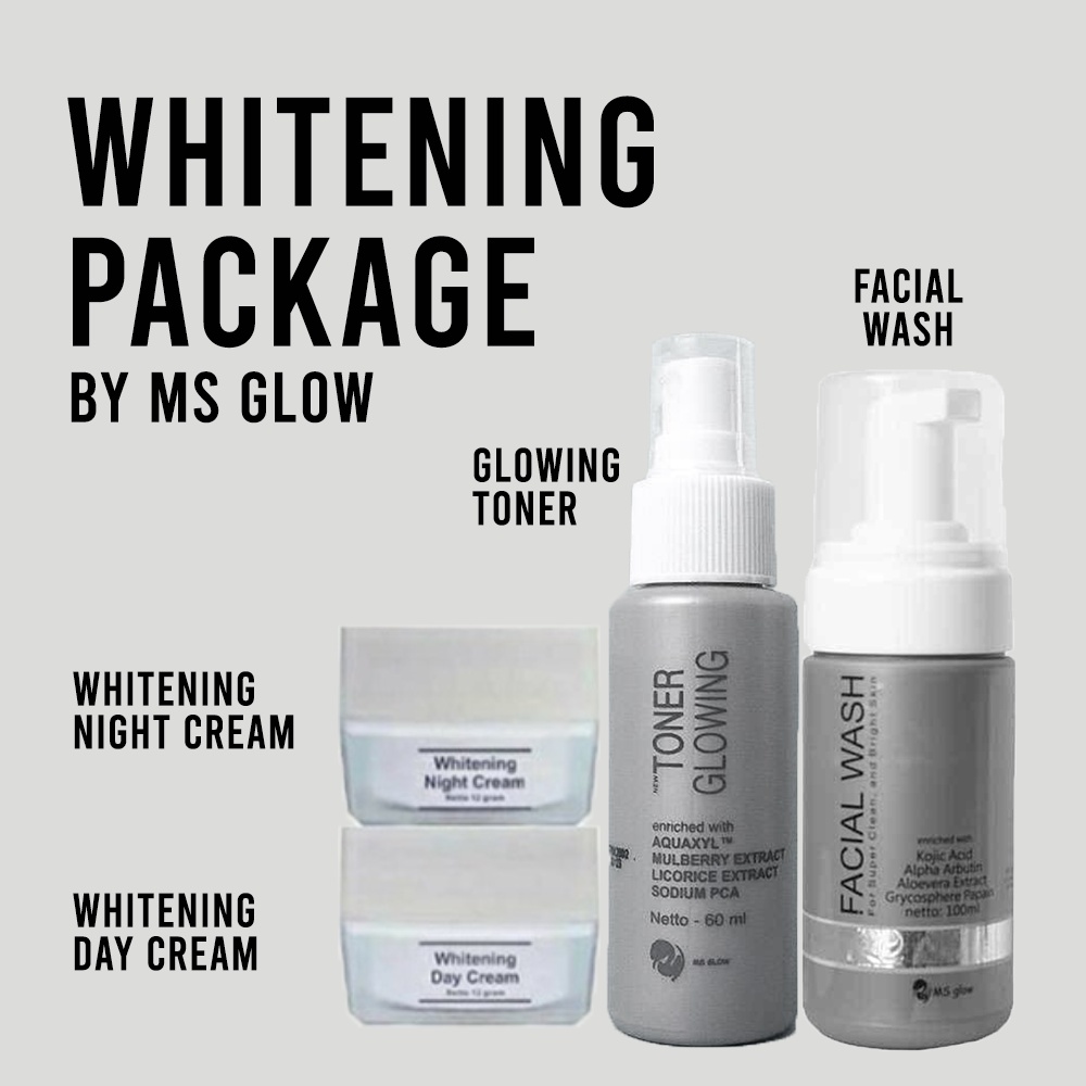 Paket Whitening Ms Glow Paket Acne Luminous Ultimate Night Cream Day Cream Whitening BB Cream Acne Facial Wash Golden Glow Toner Glowing Acne Face Wash MsGlow Original