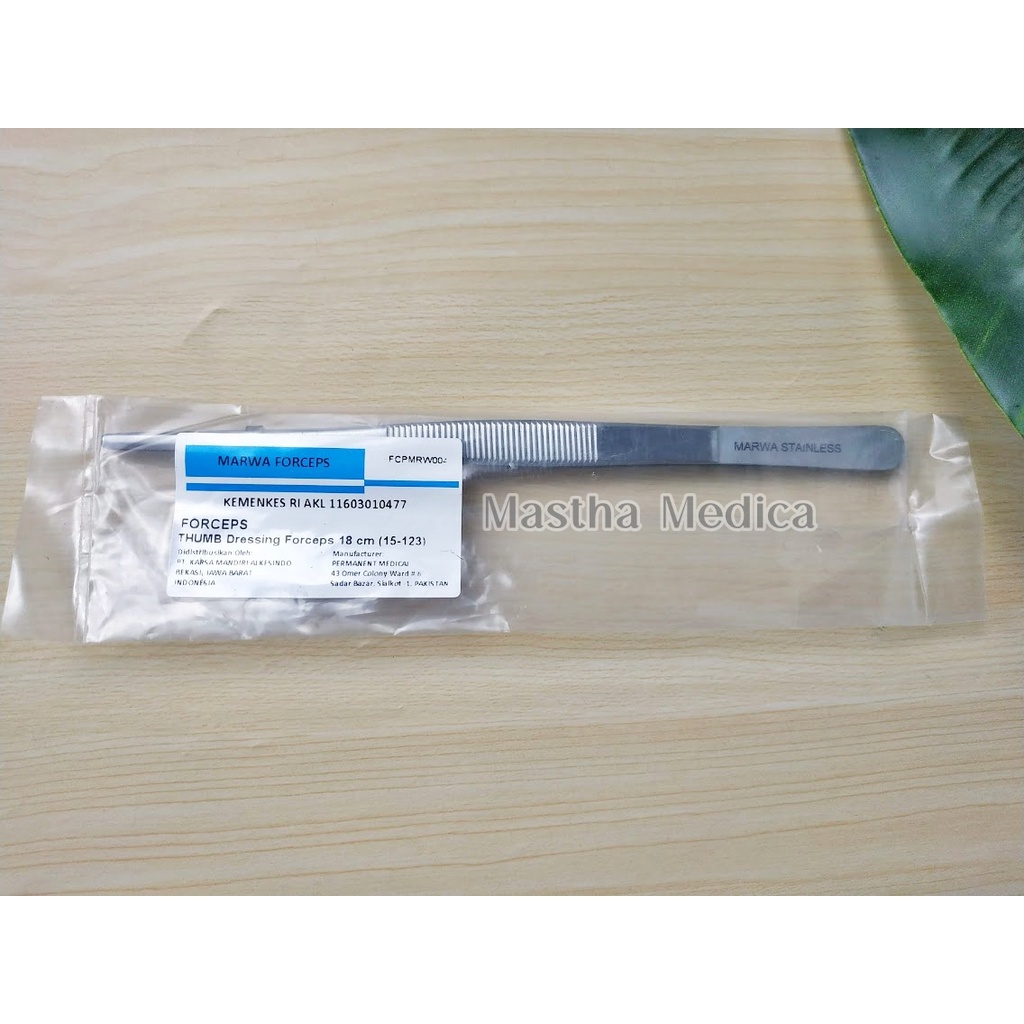 PINSET Anatomis 18cm MARWA / Anatomi / Dressing Forceps Marwa segel