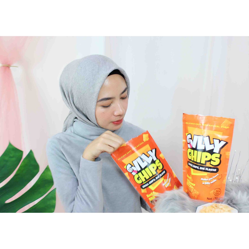 Silly Chips | Snack Keripik Pangsit Wheat Crackers Natural | 60 Gram | Snack Kesukaan Anak | No MSG | Yummy Tasty | Keripik Pangsit Krispi | Chips | Kripik Krepek Keripek Kripek Pangsit Goreng Halal Snack Anak Cemilan Anak Sehat | Cemilan Kesukaan Anak