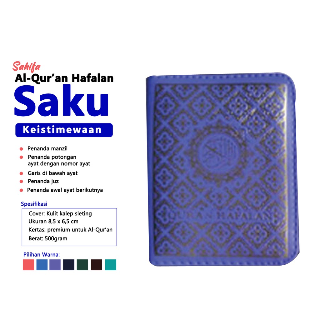 Al Quran Hafalan Saku Resleting Kecil Tsumun