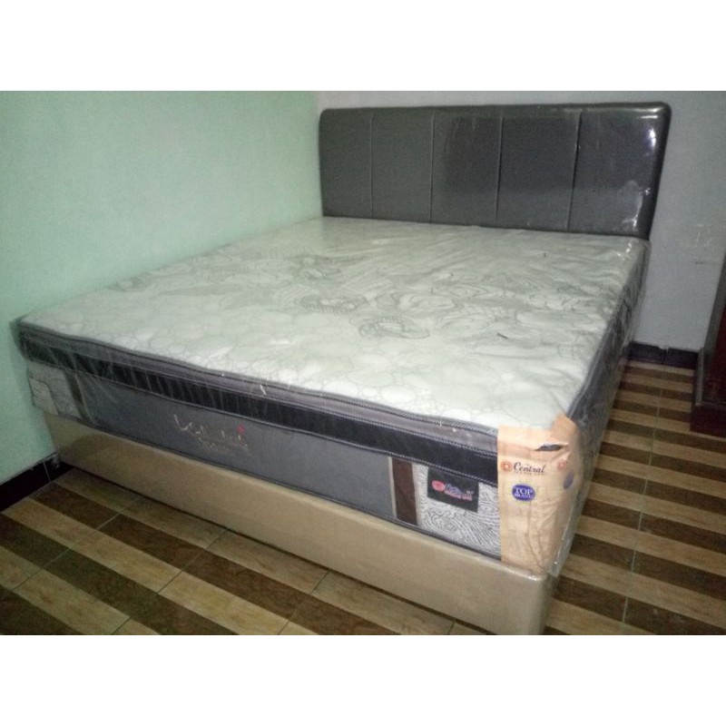 Ori Central Dominiq Bed Set 160x200 kasur spring bed pocket spring jumbo pillow Top
