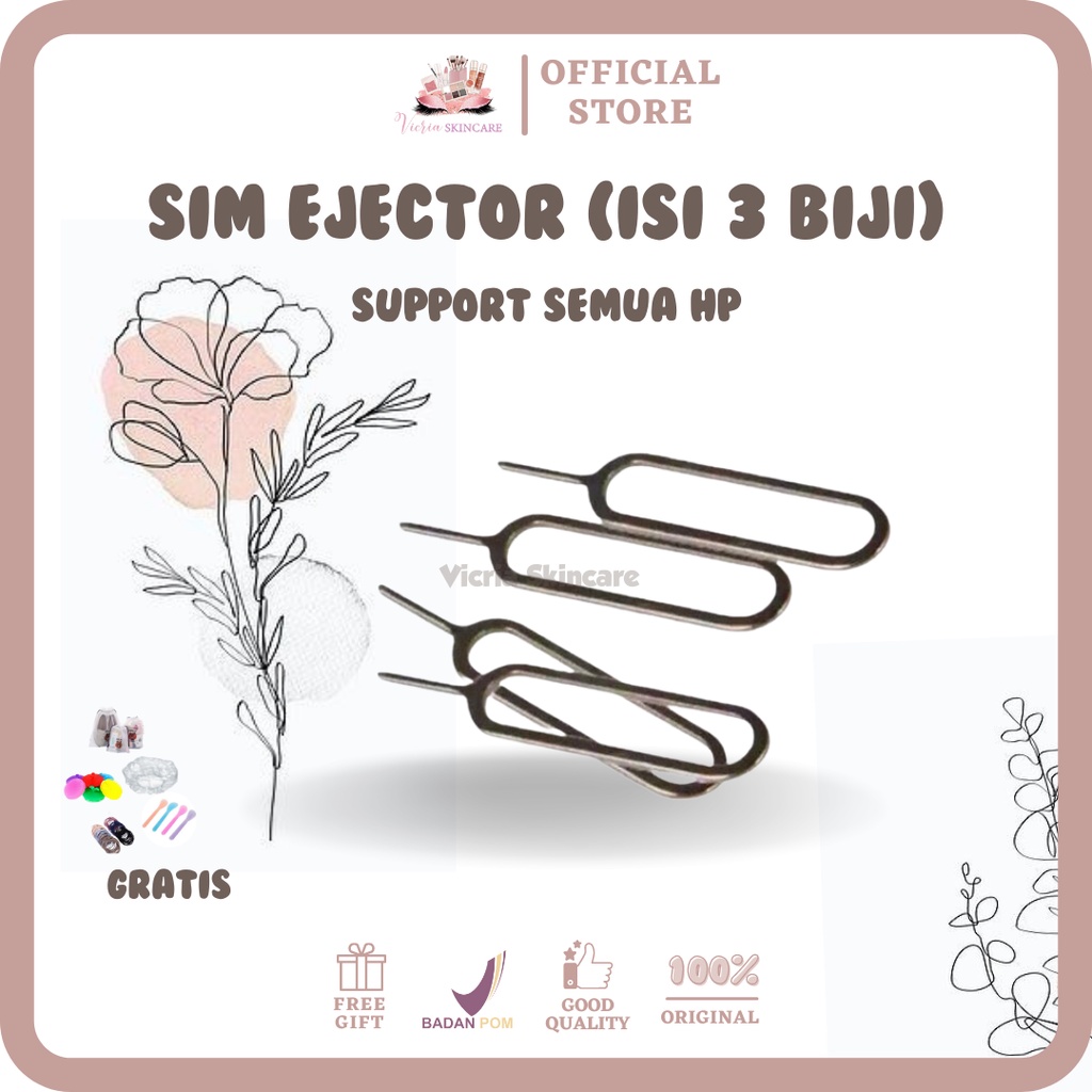 Sim ejector (isi 3 biji) support semua hp