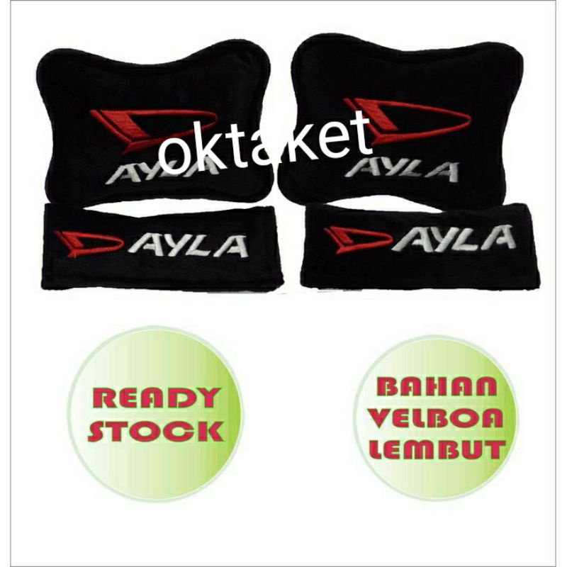 bantal mobil 2 in 1 sandaran leher Agya Ayla headrest car