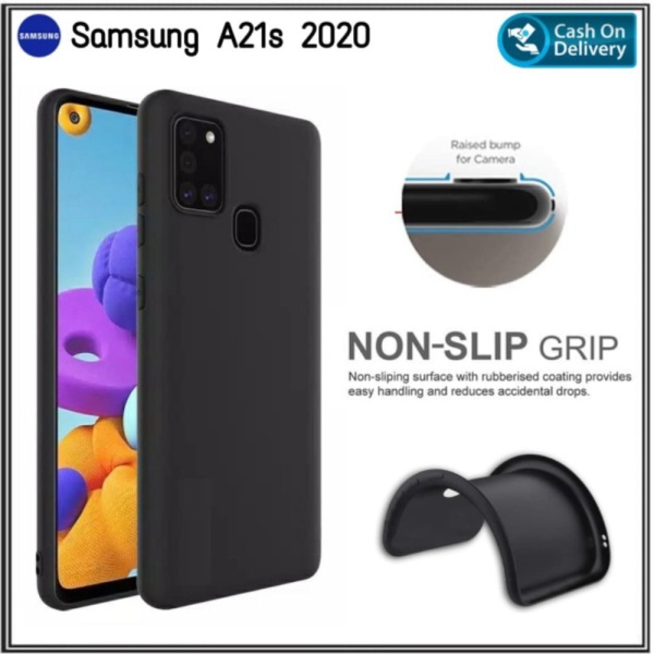 Case Samsung Galaxy A21s 2020 Soft Casing Premium Casing Hp Slim Cover - Hitam Zona Case shopee