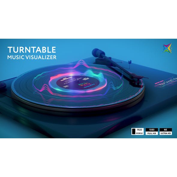 Videohive Turntable Music Visualizer After Effects Project