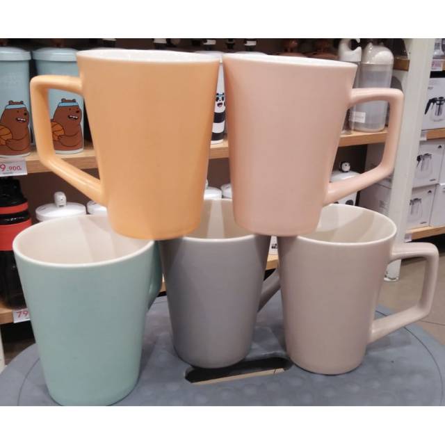 MINISO ORIGINAL | 5wrn SOLID COLOR MATTE CERAMIC MUG 408ml