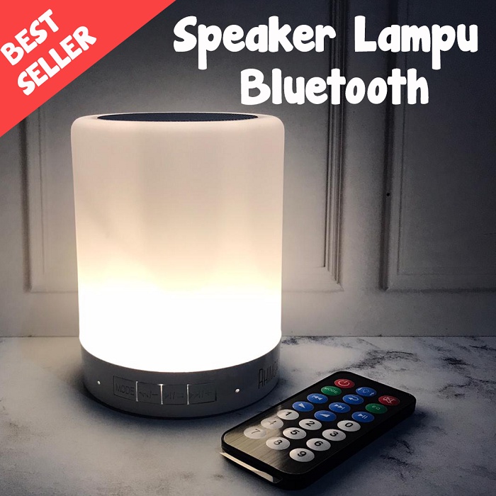 Speaker Bluetooth + Lampu Speaker Touch Lamp Audio