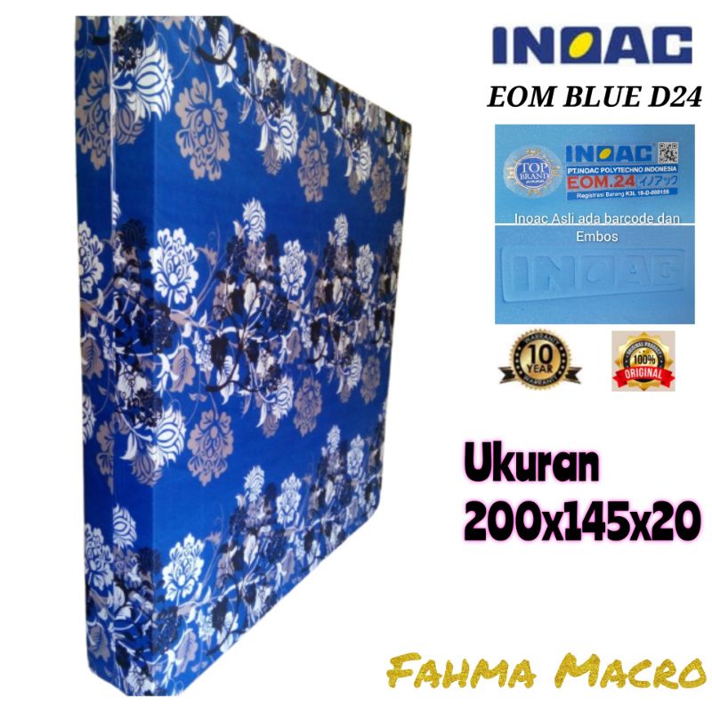 Kasur Busa Inoac No 3 Tebal 20 Cm ( Biru 200 x145 x 20 )