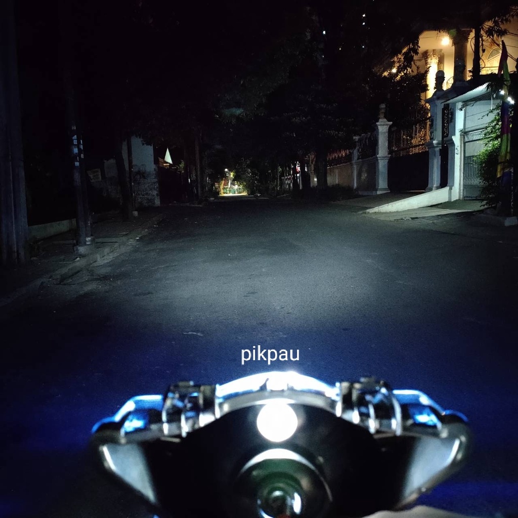 Lampu Depan H6 Lampu Utama motor bebek LED Cahaya Putih 2 sisi senja Biru DC 12Volt