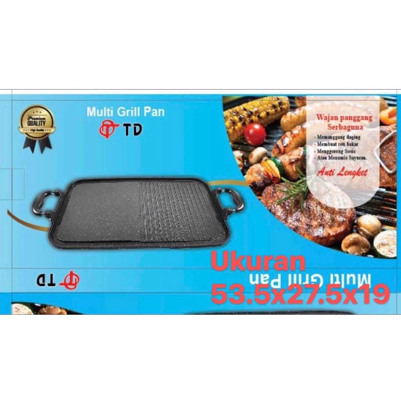 ALAT BBQ PANGGANGAN MULTI GRILL PAN ORIGINAL / MULTI GRILL PAN TD FREE PACKING DUS &amp; BUBBLE VD