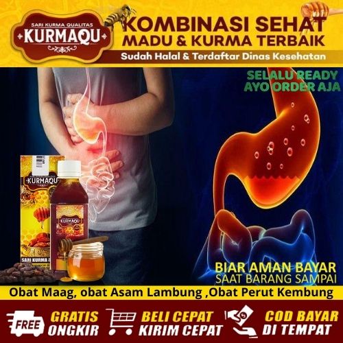 KURMAQU Sari Kurma Asli - Suplemen dari Kurma Madu & Gula Buah Asli 100% Original | Obat Maag, obat 