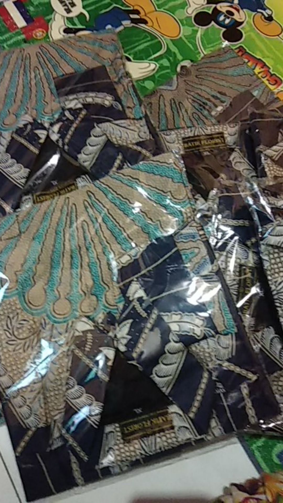 Sanjaya Navy Kemeja Batik Pria Full Furing Bahan Katun Primisima