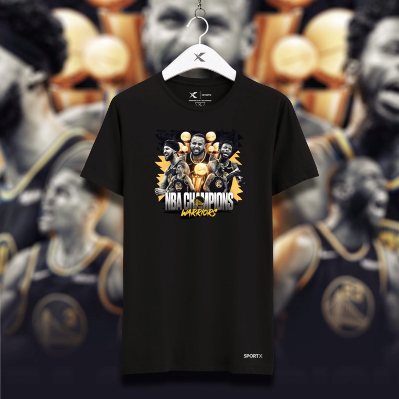 TSHIRT KAOS BASKET NBA GOLDEN STATE WARRIORS NBA CHAMPIONS 2022