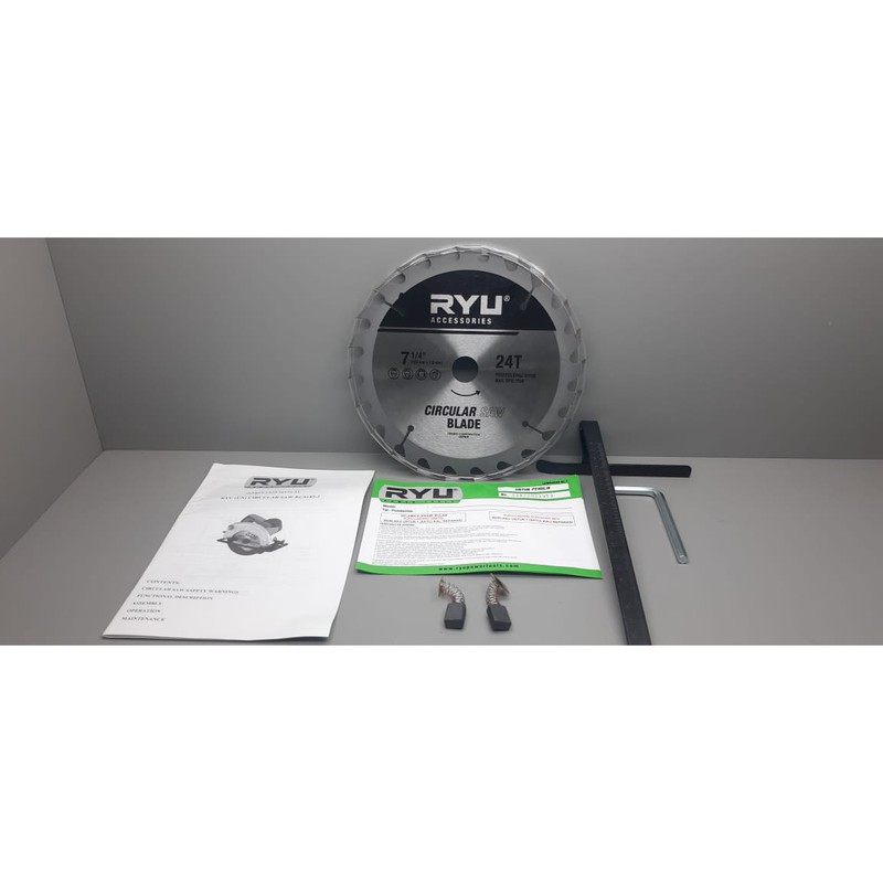 RYU RCS 185 - 2 RCS185 2 CIRCULAR SAW HEAVY DUTY CIRCLE SAW MESIN GERGAJI KAYU 7 INCH