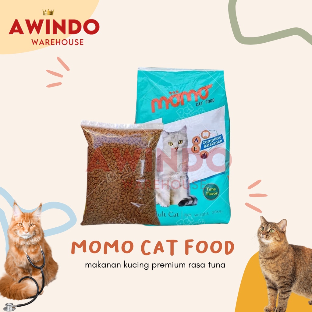 MOMO FOOD - Makanan Pakan Premium Kucing Kering Momo Dry Cat Food Adult