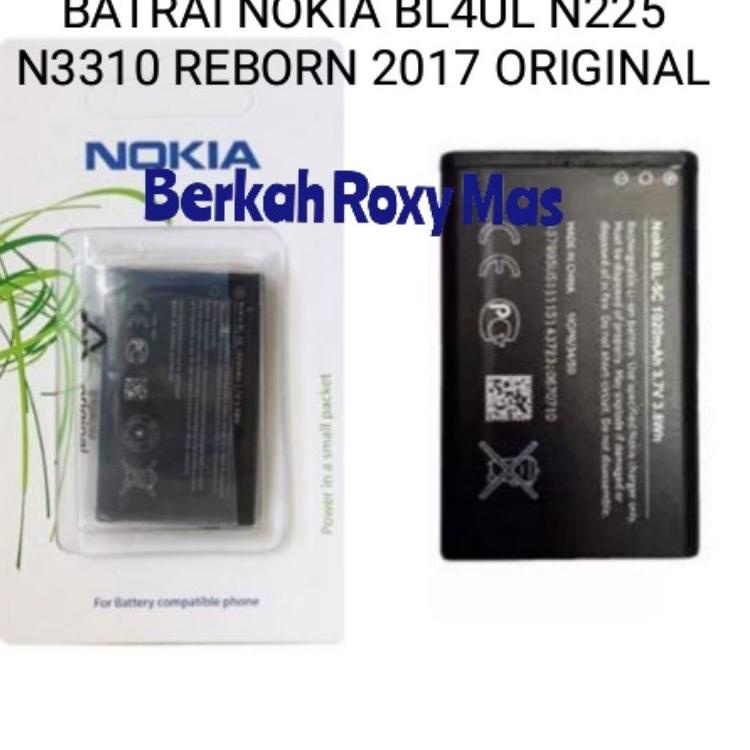 ✷Kirim Sekarang BATERAI BATRAI BATTERY BATU HP NOKIA BL4UL BL 4UL N225 RM1011 N3310 REBORN 2017 ORIG
