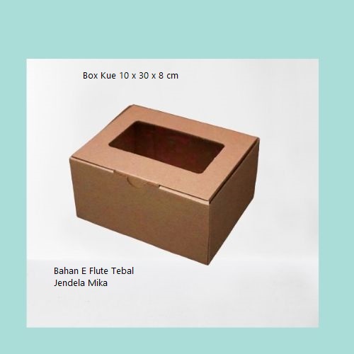 

Kotak Kue Box Hamper Dus Cake Box Kardus Coklat Dus Jendela Mika Packaging Gif Box Kotak Kado 10 x 30 x 8 cm (10pcs)