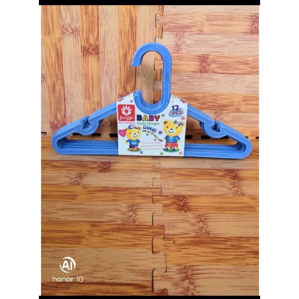 12pcs HANGER BABY/GANTUNGAN BABY SUNLIFE PLASTIK PAKAIAN UNTUK  ISI 12 PCS