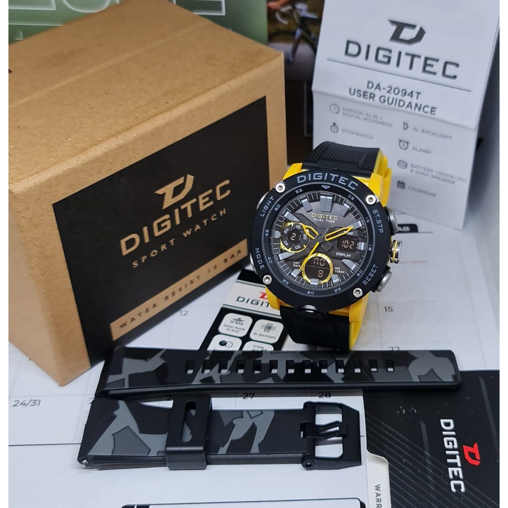 Jam Tangan Pria Digitec DA-2094T Original