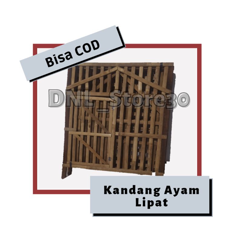 kandang ayam lipat mudah dipasang