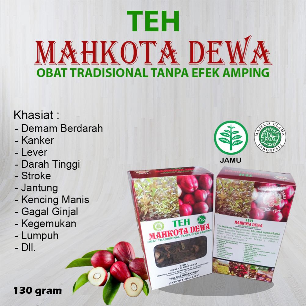 Obat Herbal Teh Mahkota Dewa 130 gram {Benalu Teh - Teh Hijau)